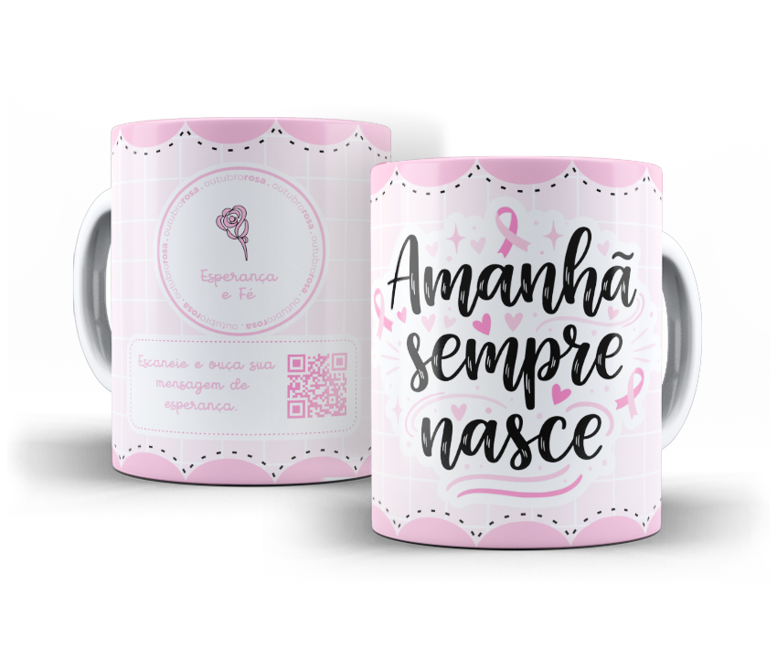 Estampa Outubro Rosa