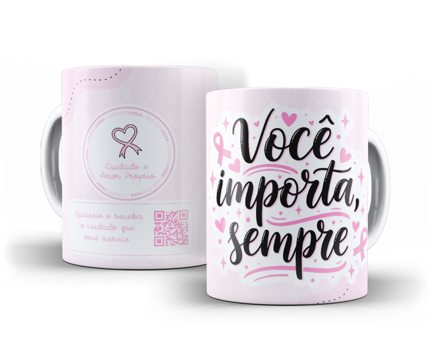 Estampa Outubro Rosa