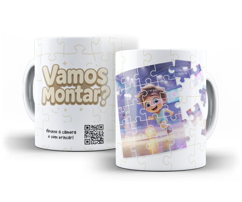 Estampa Quebra-Cabeça Infantil